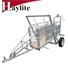 Portable Sheep Goat Yard Panel Trailer for Livestock Farm Use With Drafter